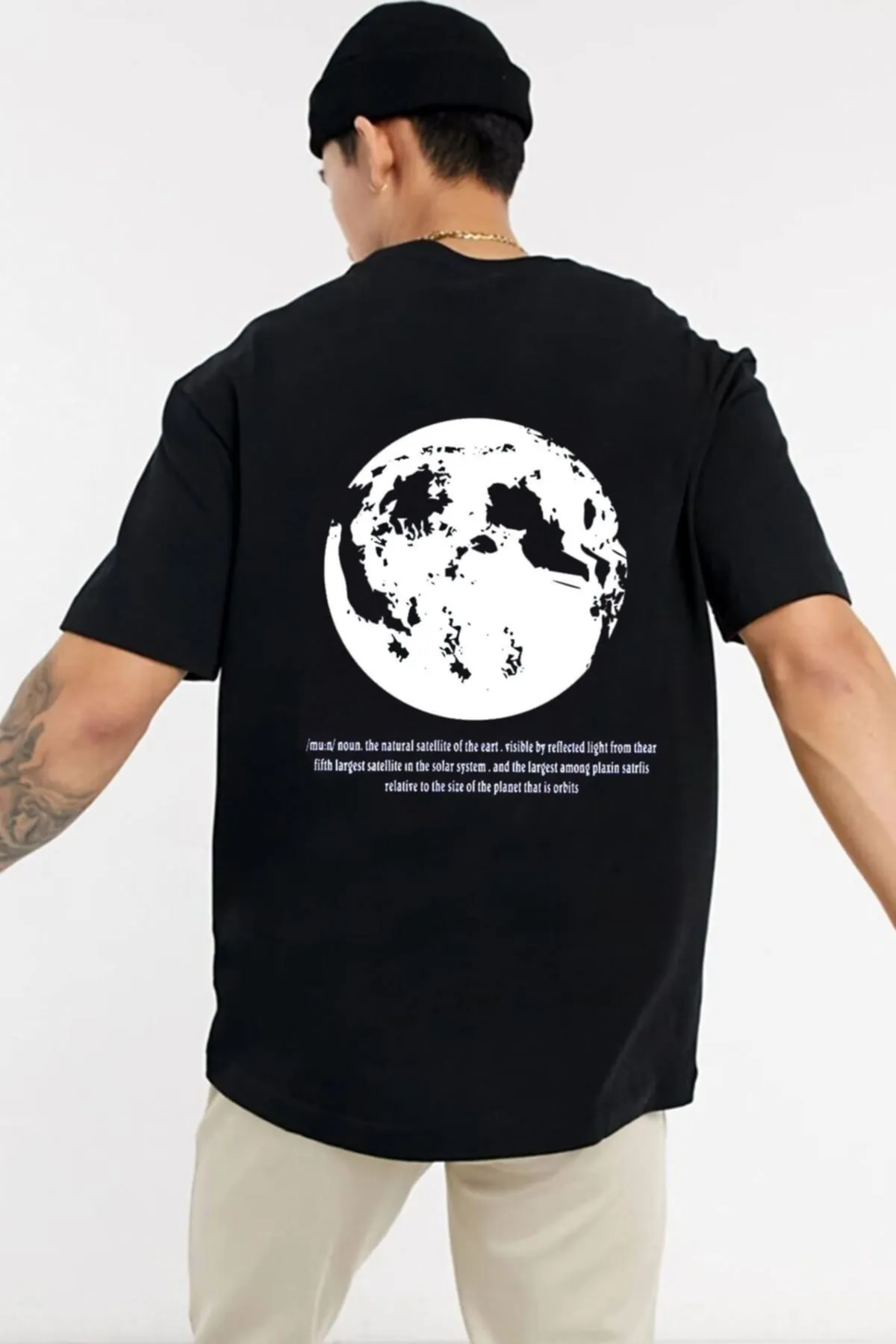 trendypassion  T-Shirt mit „Moon Back“-Aufdruck