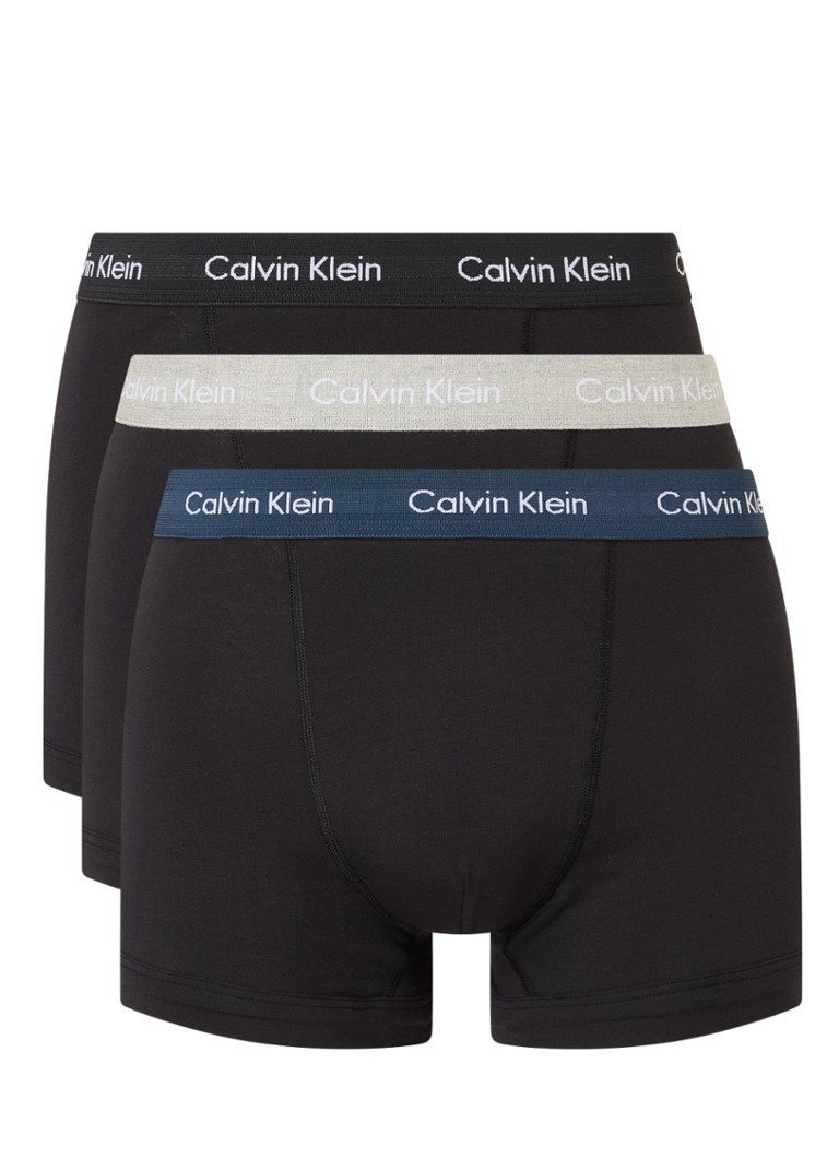 Zestaw 3 par bokserek Calvin Klein z logo w pasie.