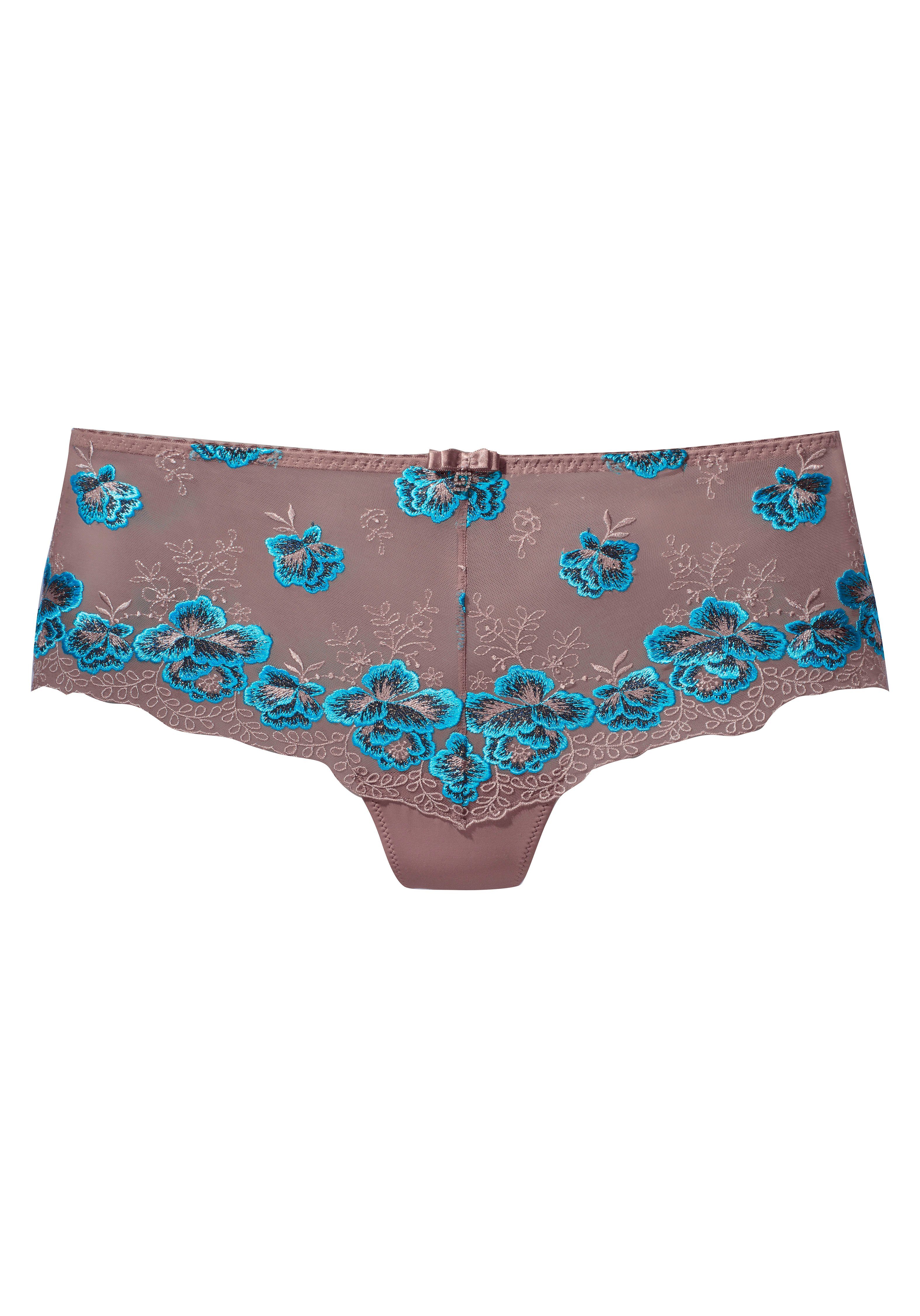 Nuance Panty mit edler Stickereispitze in floraler Optik