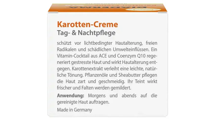 Diaderma Tages- und Nachtpflege Karotten-Creme Q10 50 ml