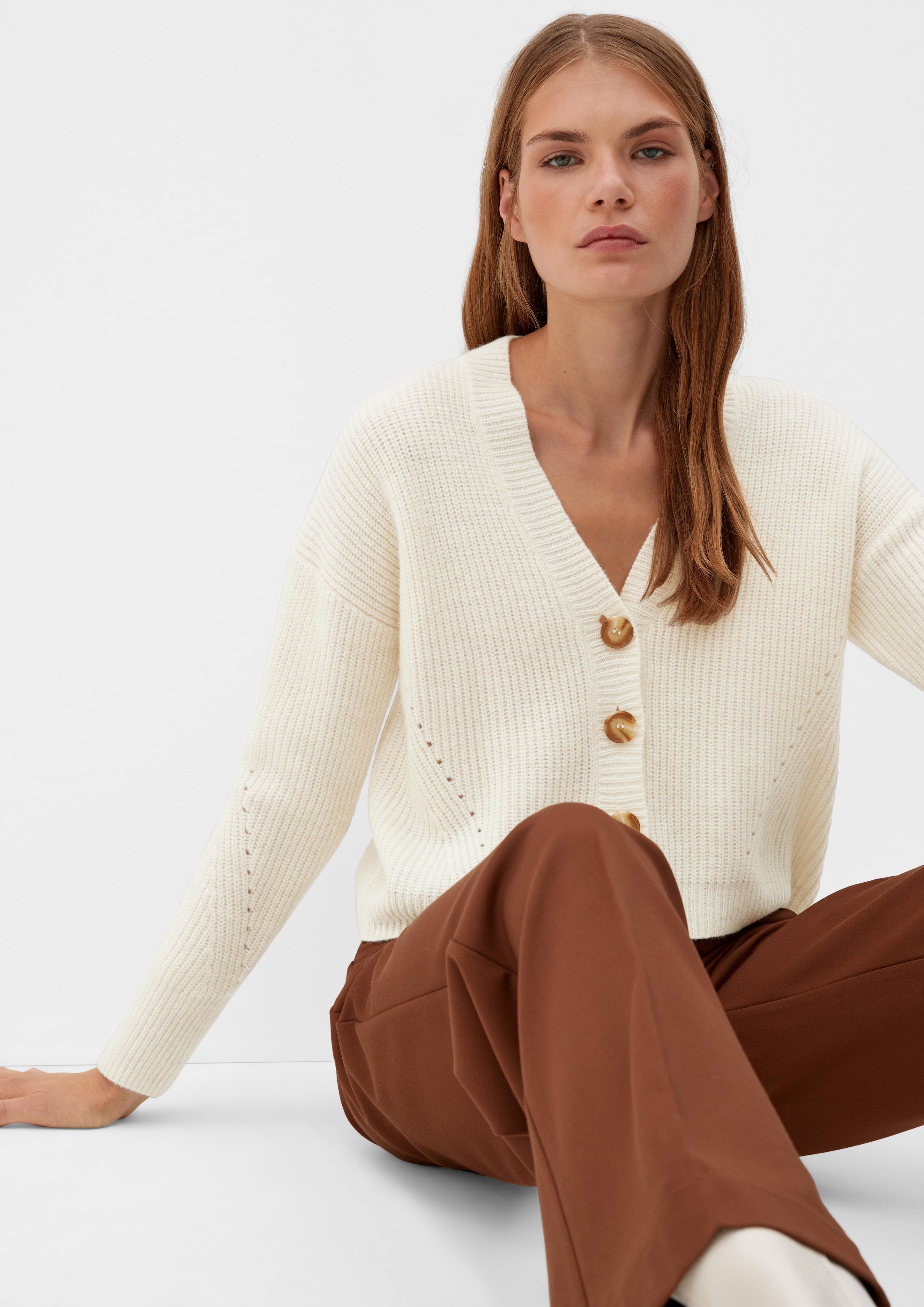 Strickjacke aus Wollmix  2120594-0210