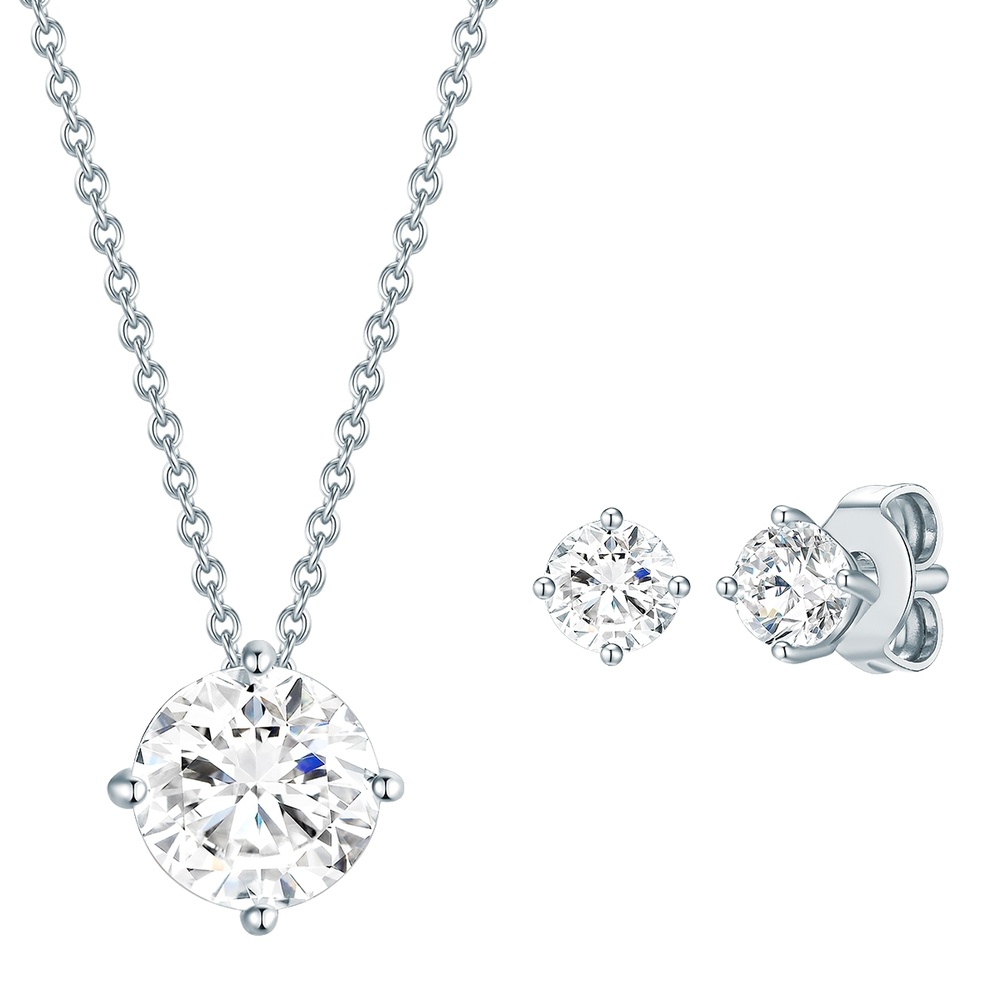 Rafaela Donata Ensemble de cristaux Swarovski Argent sterling Orné de cristaux Swarovski en Arge Boucles d'oreilles