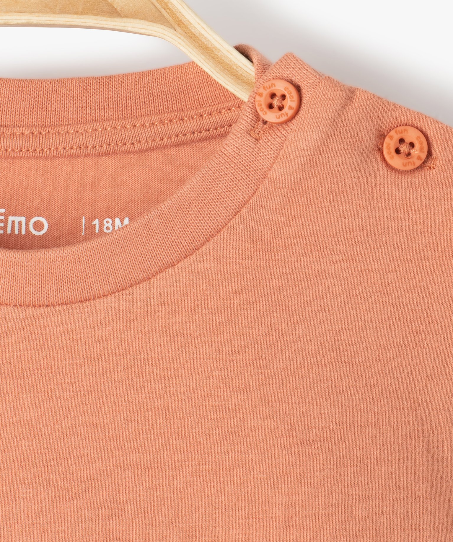 Tee-shirt bébé Garçon avec message rose | GEMO