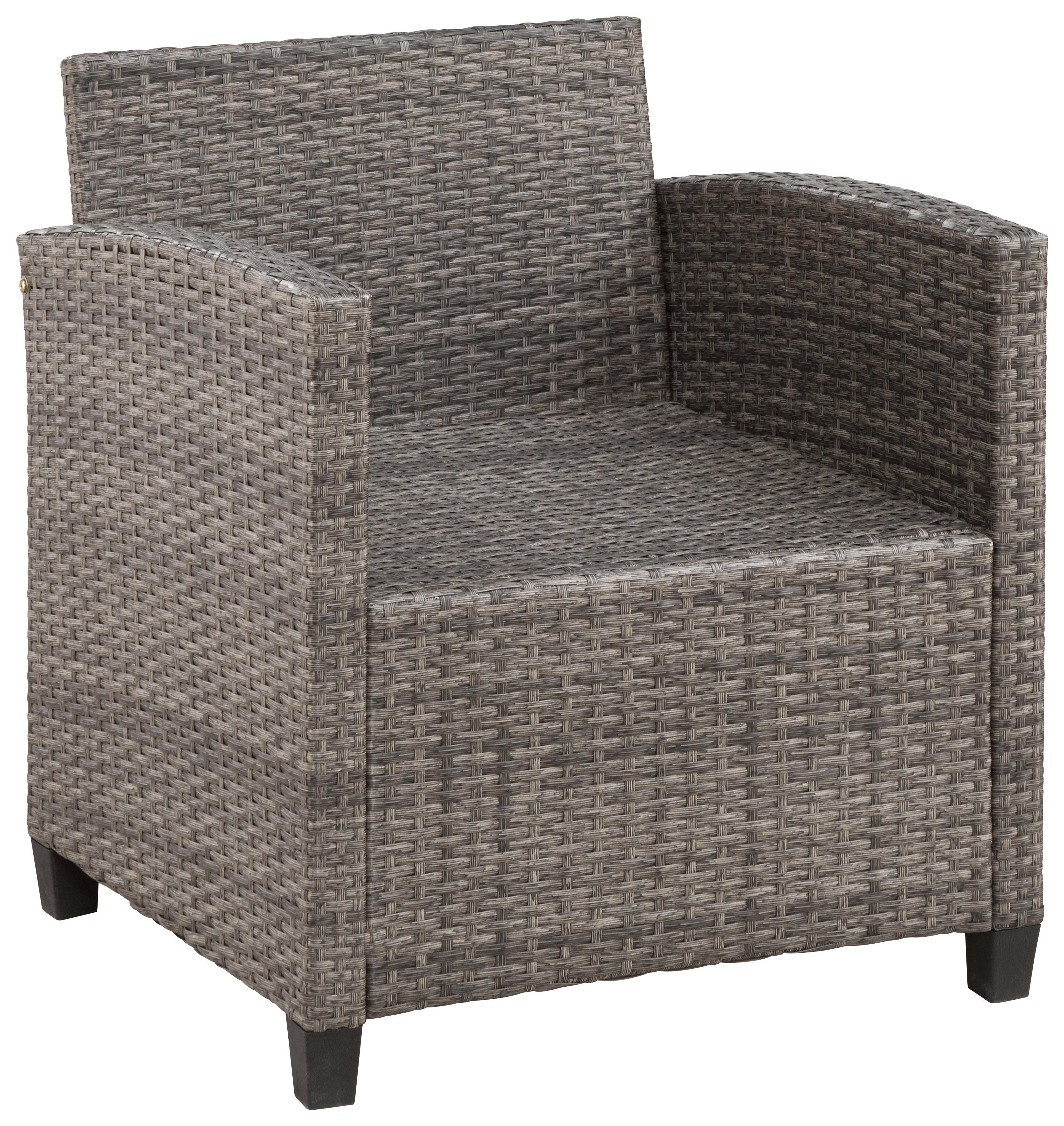 KONIFERA Gartenlounge-Set Keros Premium, (20-tlg), Ecklounge, 2 Hocker, Sessel, Tisch, Polyrattan