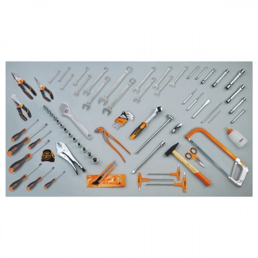 Beta 021171045 Κουτί εργαλείων από ανοξείδωτο ατσάλι που περιλαμβάνει ποικιλία 74 τεμαχίων