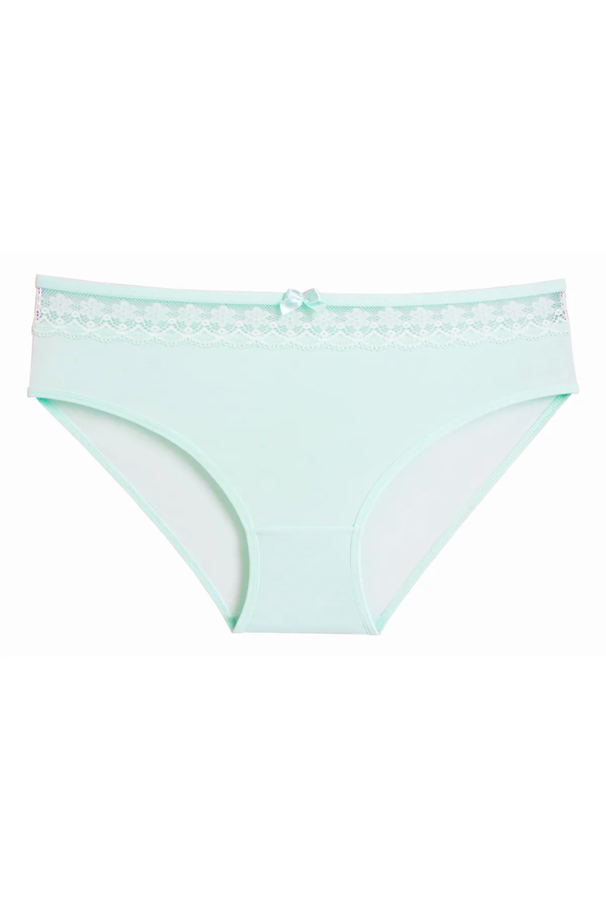 Nicoletta  Damenhöschen 5er-Pack Lycra-Spitze-Baumwolle LACHS