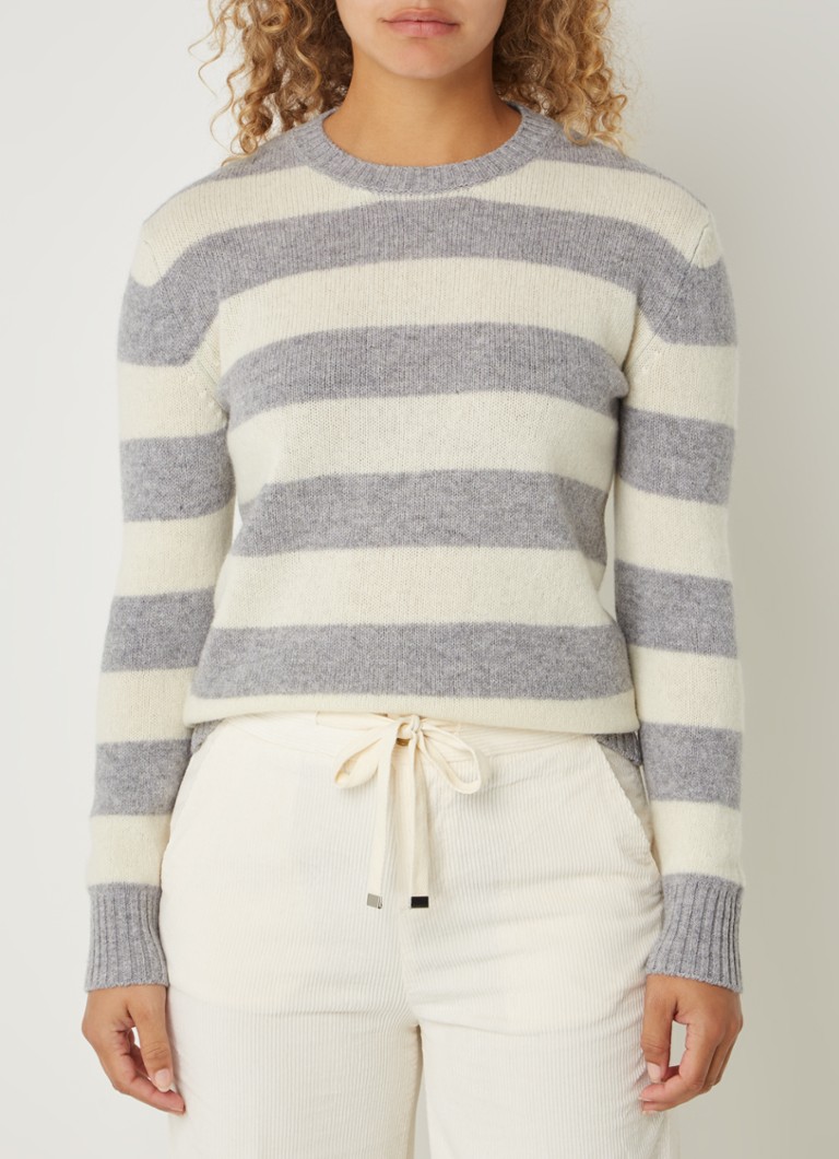 Maglione Benetton in lana pregiata con righe stampate