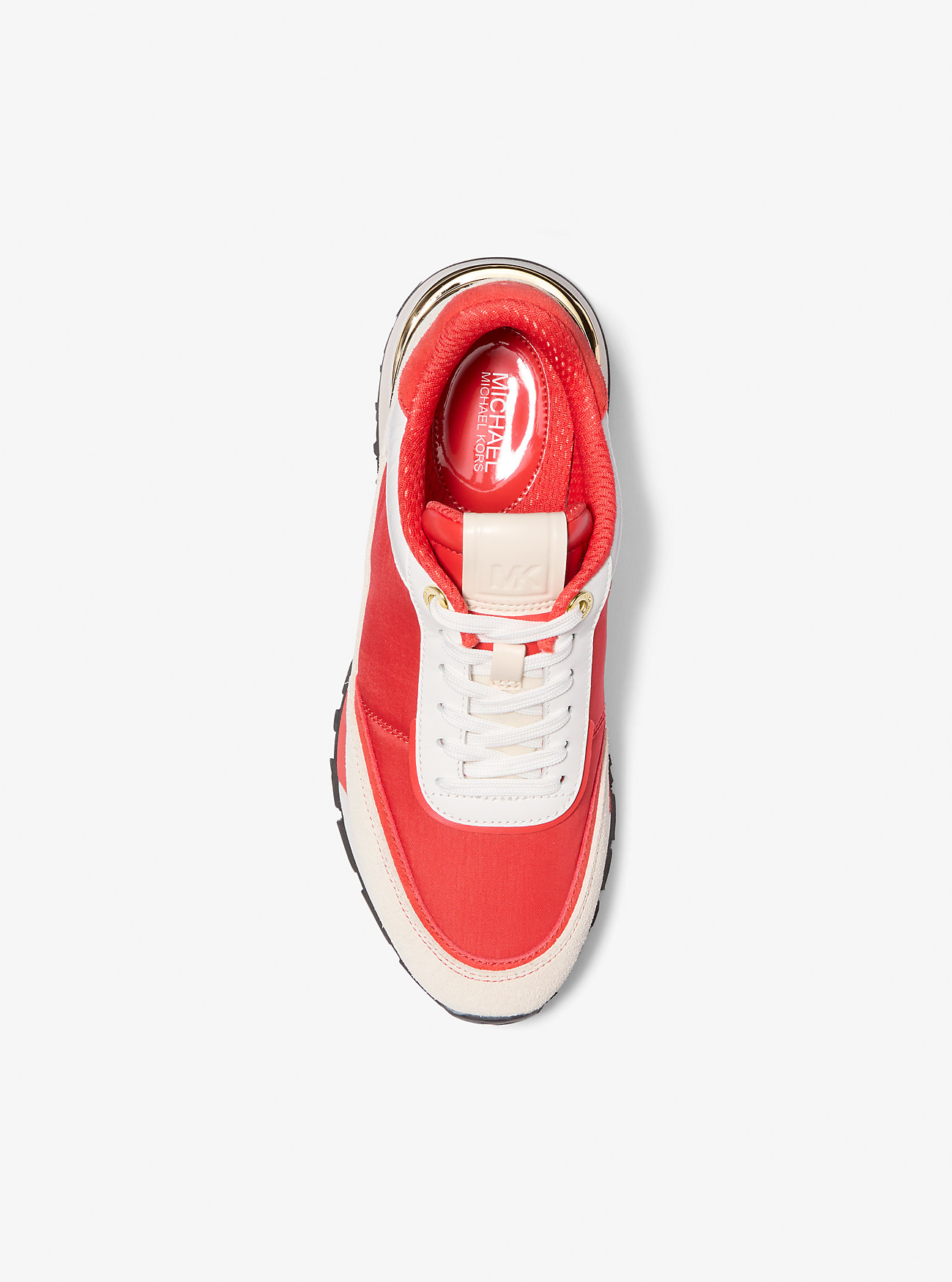 Nova Leather and Nylon Trainer - BURNT SIENNA