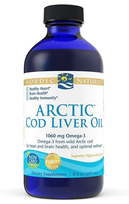 Nordic Naturals ulje jetre arktičkog bakalara, ulje jetre divljeg arktičkog bakalara, prirodna aroma, tečnost