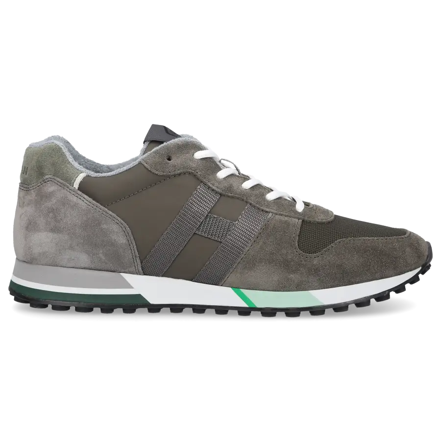Hogan - Sneaker low H383 Veloursleder - grün