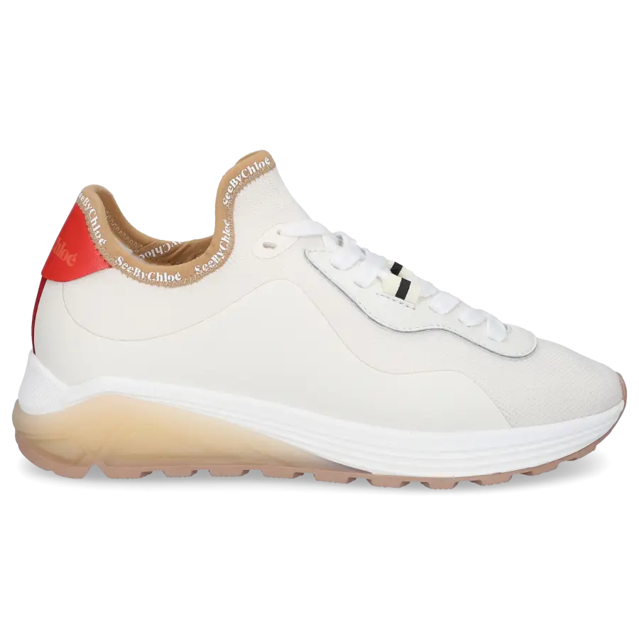 SEE BY CHLOÉ - Sneaker low SB38181A Kalbsleder - weiß