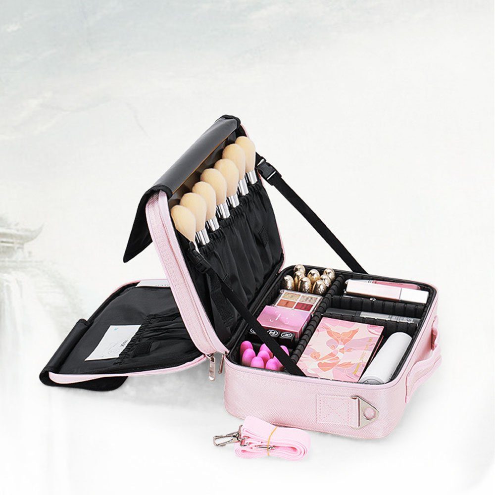 Runxizhou Kosmetikkoffer Portable Reise Make Up Tasche,Professionelle MakeUp Organizer (1-tlg)