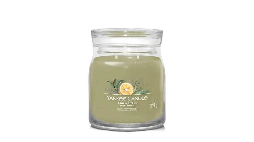 Yankee Candle Duftkerze Signature Medium Jar Sage & Citrus Sage & Citrus