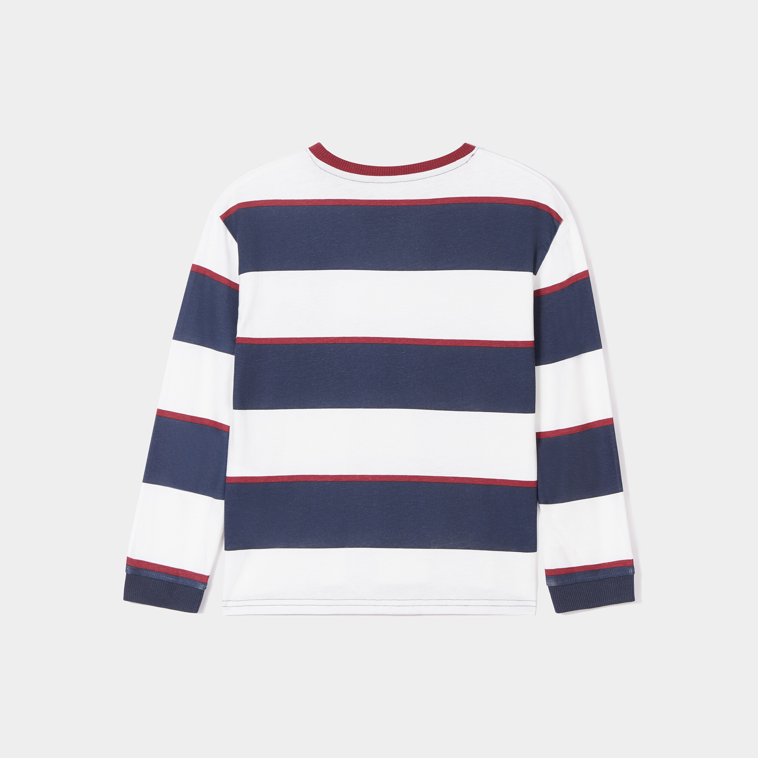 T-shirt manches longues coton Creeks bleu marine garçon | La Halle