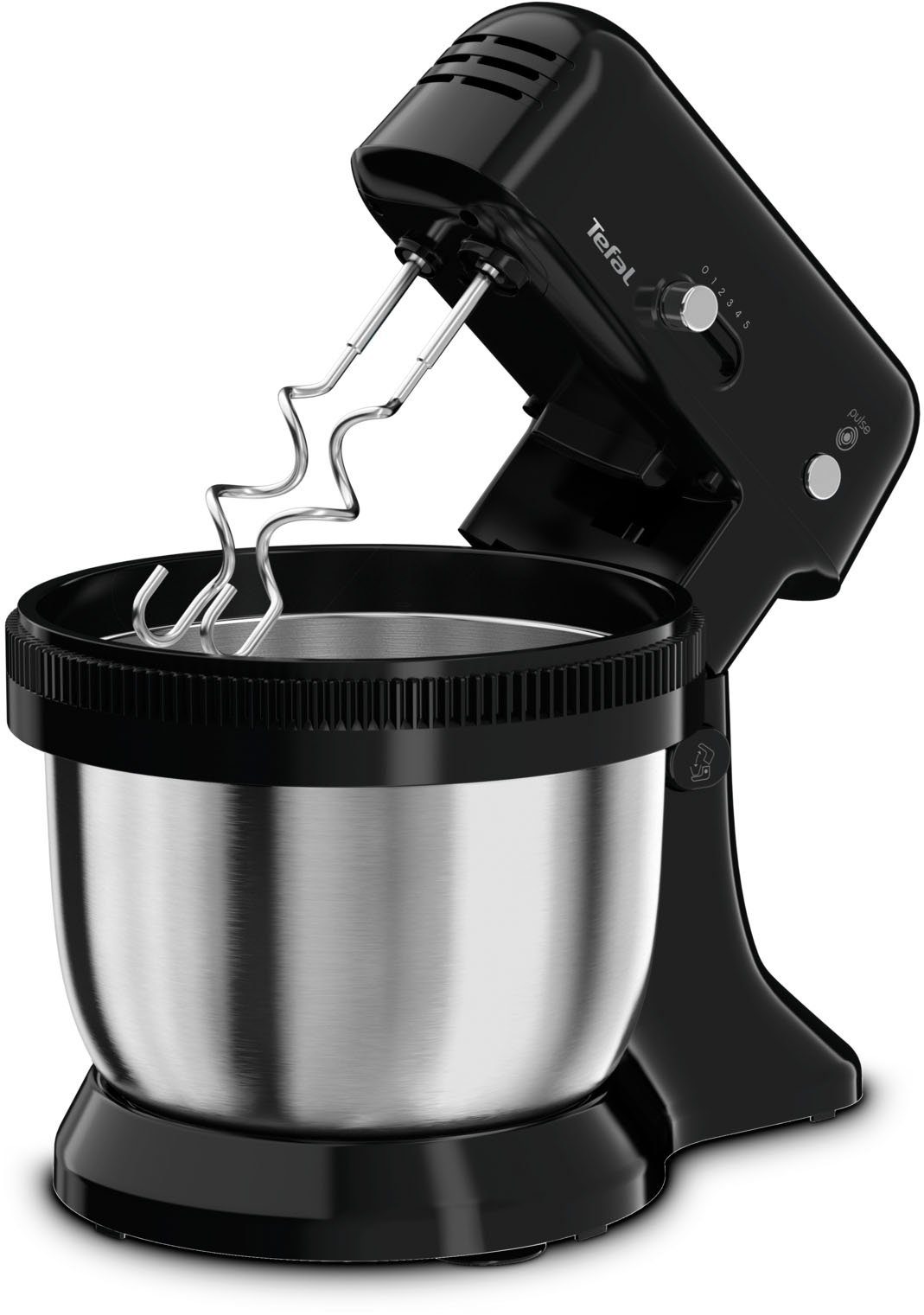 Tefal Küchenmaschine Oh My Cake QB1108, 300 W, 4 l Schüssel, Satelliten-Rührwerk, 4-L-Schüssel, inkl. 2 Schneebesen, 2 Knethaken