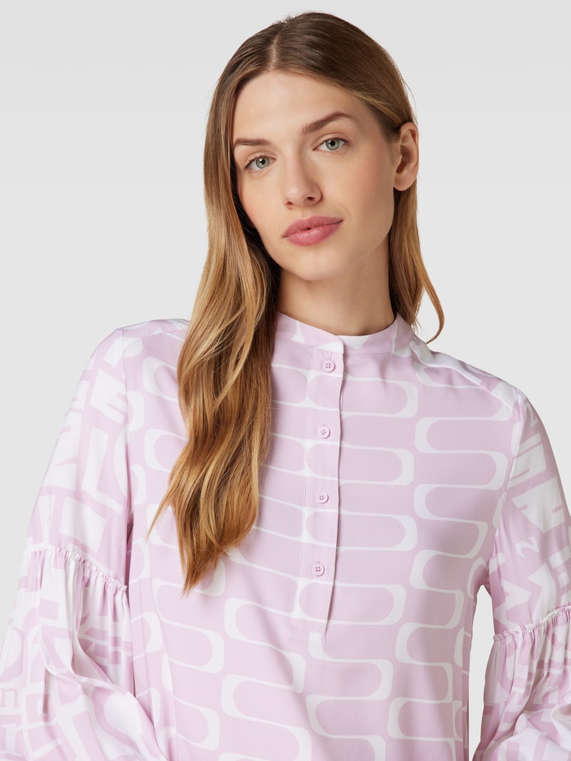Bluse mit Knopfleiste in altrosa