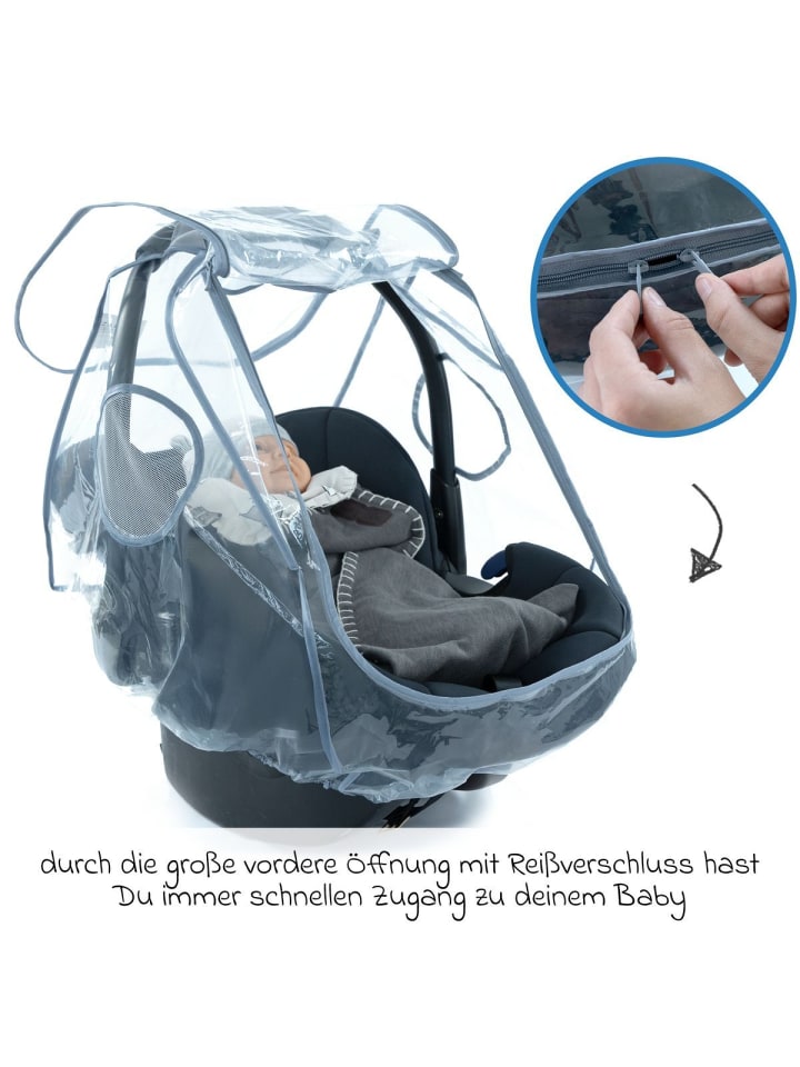 Zamboo Universal Regenschutz für Babyschale mit in grau günstig kaufen onesize