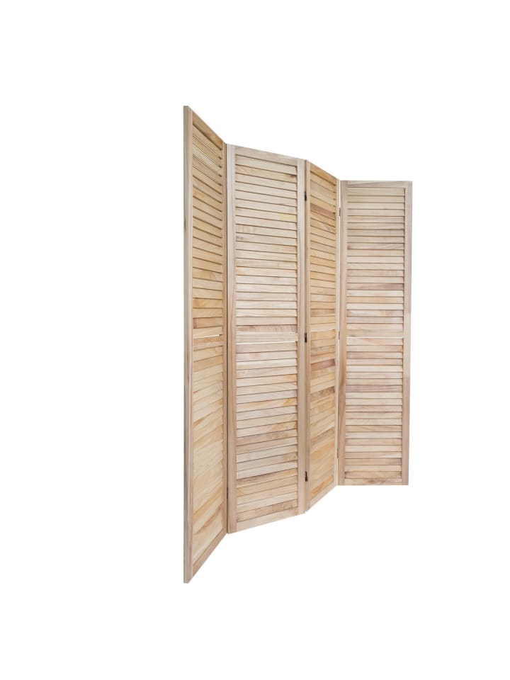 Homestyle4u 4-tlg. Paravent in Braun 160x170 günstig kaufen onesize