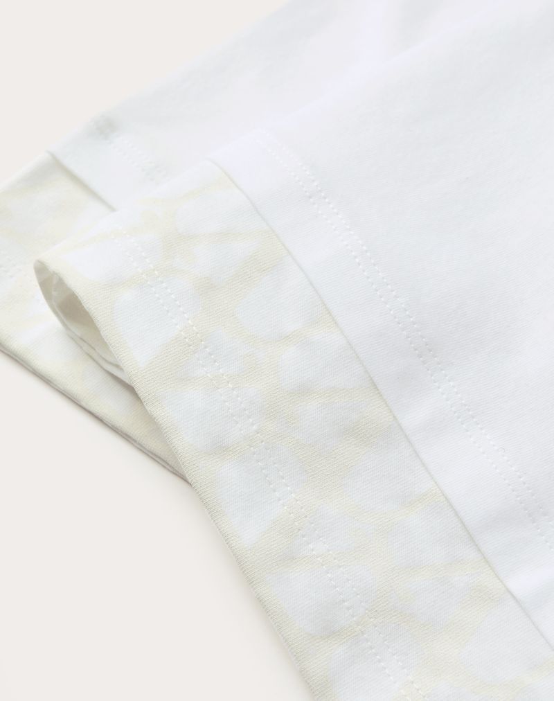Camiseta de algodão com detalhe iconográfico em toile
