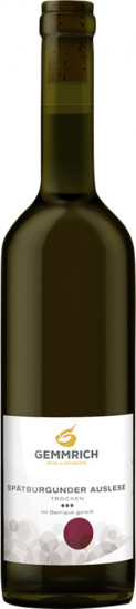 2009 Spätburgunder Auslese (im Barrique gereift) ᛫᛫᛫ trocken - Weingut Gemmrich