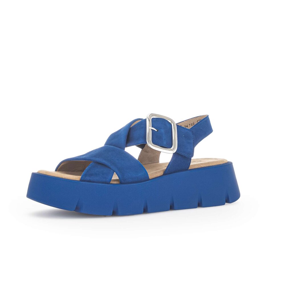 Gabor fashion Plateau Sandale blau