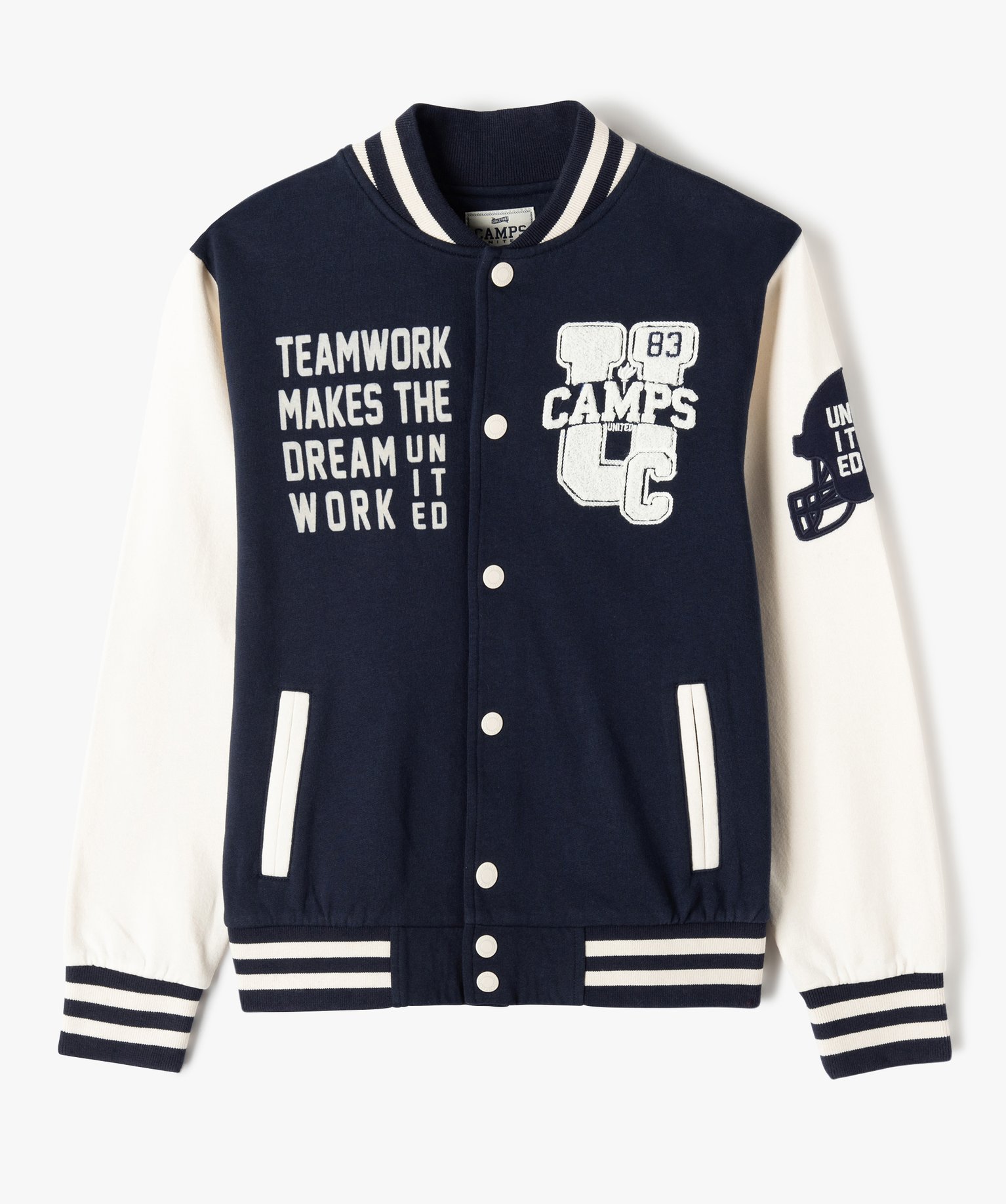 Sweat Garçon esprit teddy - Camps United vert | GEMO