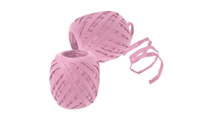 TRUBA GoGreen Raffia-Knäuel rosa 30 m