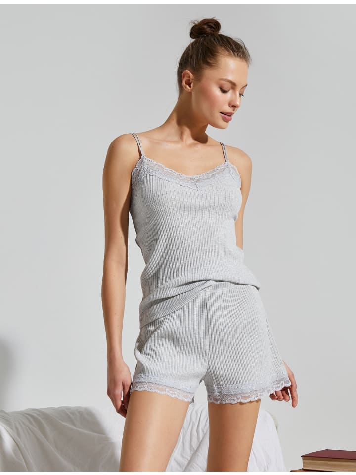 KOTON Shorts in Grau Melange günstig kaufen S