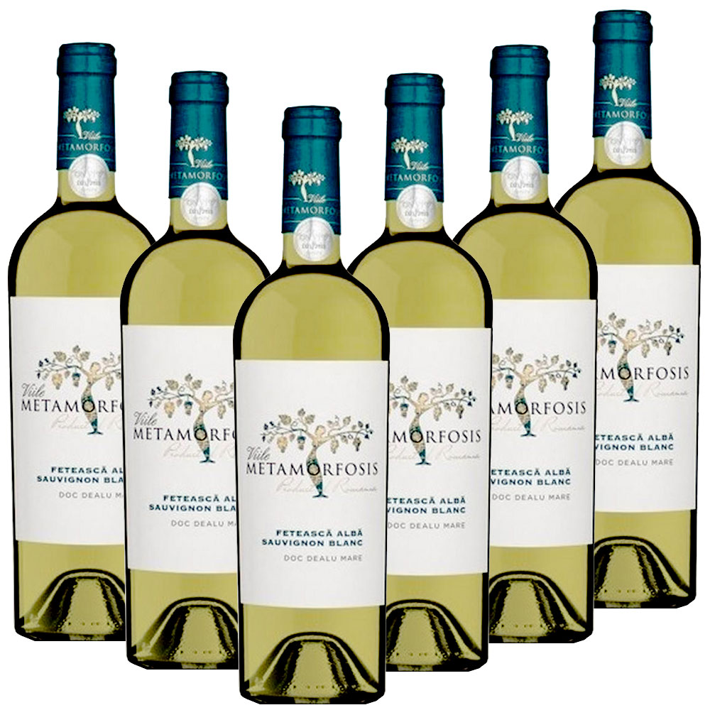 Vitis Metamorfozis METAMORFOSIS Weiße Mädchentraube (Feteascä Alba) & Sauvignon Blanc - 6er Karton