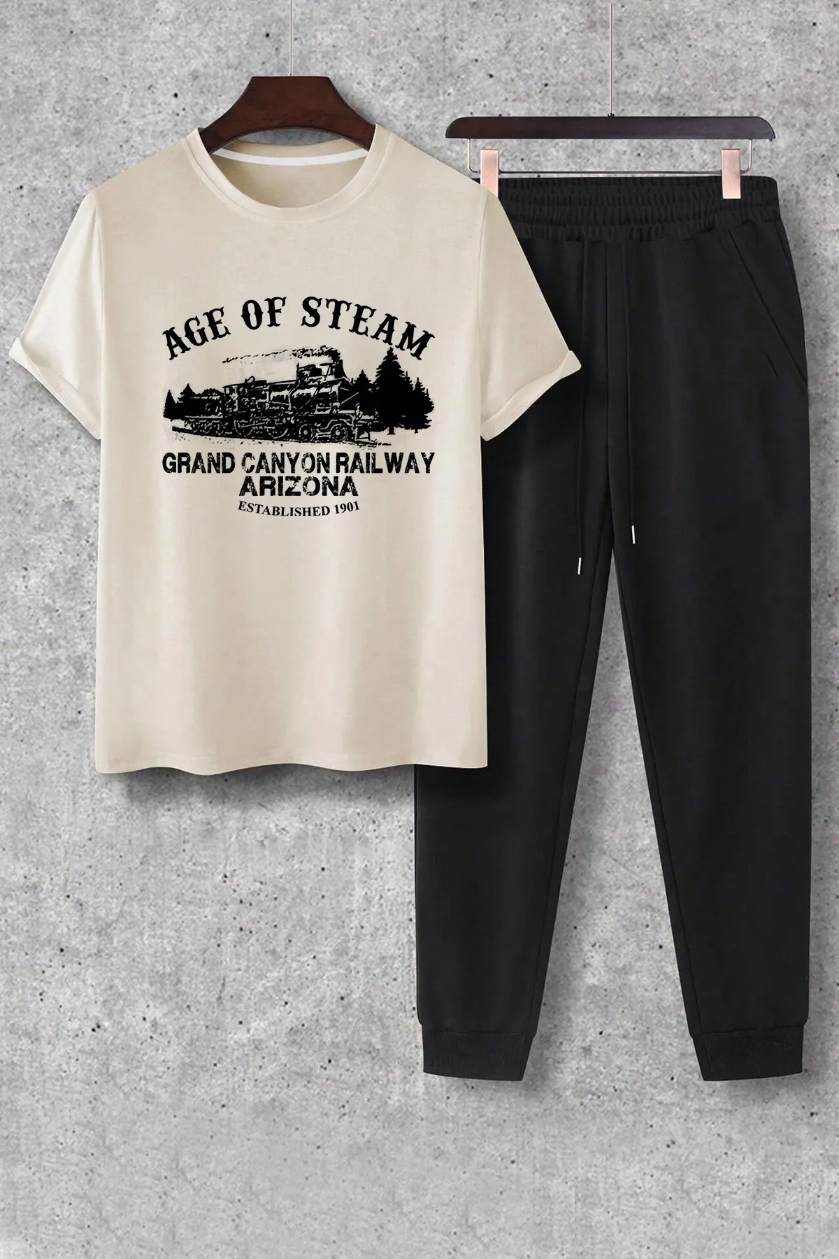 uyguntarz  Trainingsanzug - Beige - Regular Fit