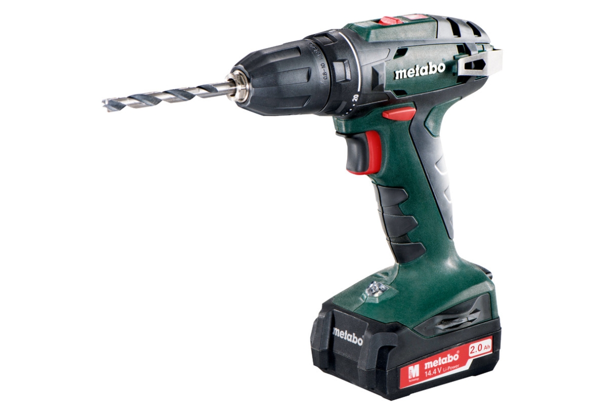 Taladro/atornillador inalámbrico Metabo 602206540 BS 14.4, 14,4 voltios, 2,0 Ah, iones de litio