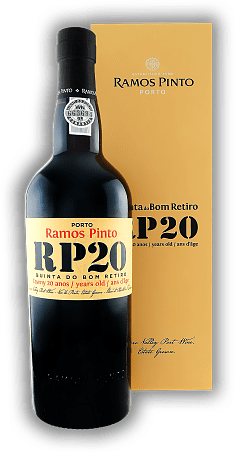 Ramos Pinto 20 Years Quinta do Bom Retiro RP20 Tawny Port Ramos Pinto 20 Years Quinta do Bom Retiro RP20 Tawny Port Ein ausgereifter und hoch entwickelter Tawny. Hergestellt aus Weinen der Quinta de Bom Retiro mit einem durchschnittlichen Alter von 2