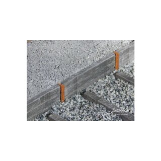 1:45 Schüttbahnsteig Holzschwellen, ca. 45cm