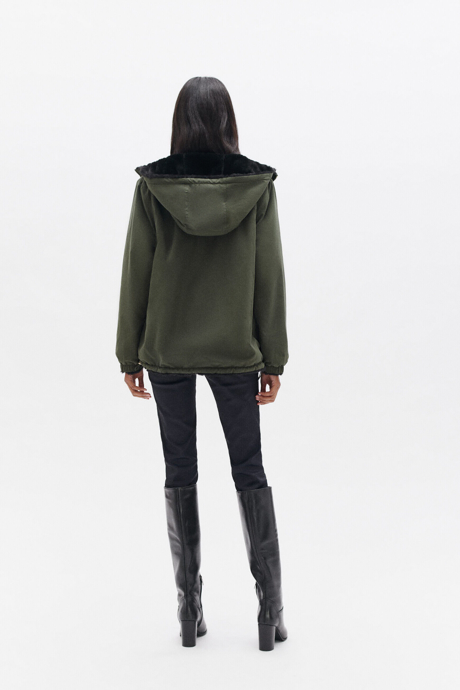 Manteau gbeluga vert clair femme