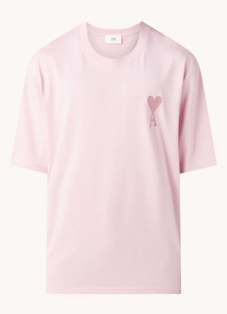 Tricou AMI Paris din bumbac organic cu logo brodat