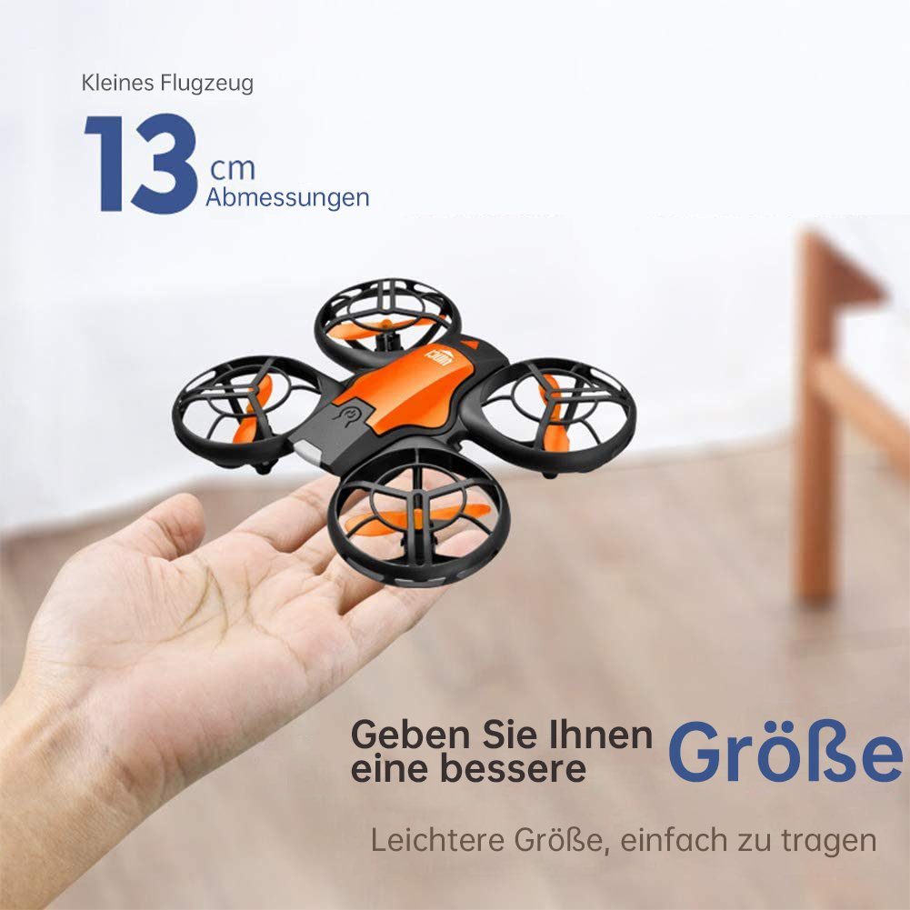 4DRC Mini-Drohne für Kinder, FPV 2,4 G WLAN, verbesserter Propellerschutz Spielzeug-Drohne (720p, 3D-Flip, Kampfmodus, Induktion der Schwerkraft, Höhenhaltung)