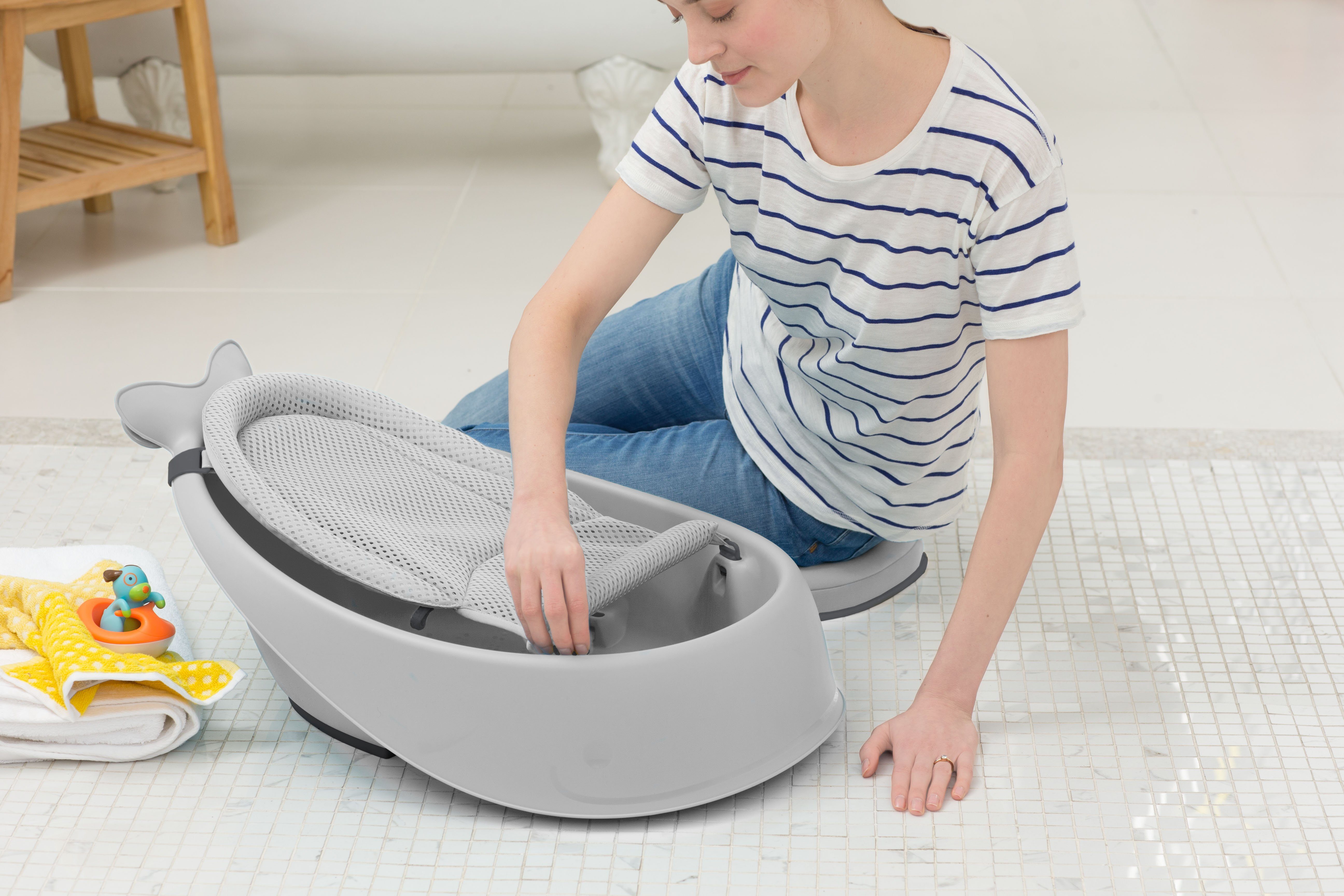 Skip Hop Babybadewanne Moby, grau
