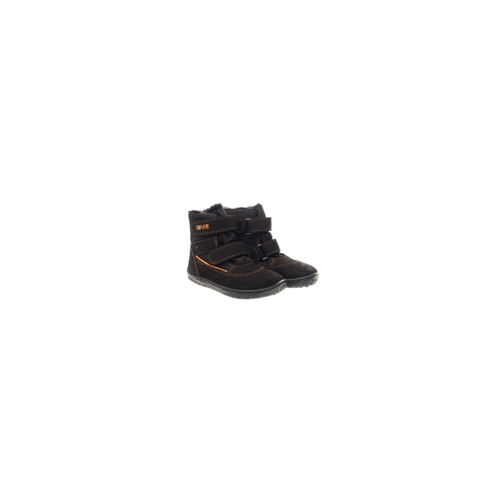 Fare B5441212 schwarze gefütterte Barfuß-Stiefeletten mit Membran (bare)