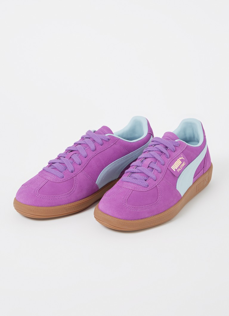Puma Palermo Wildleder-Sneaker mit Lederdetails