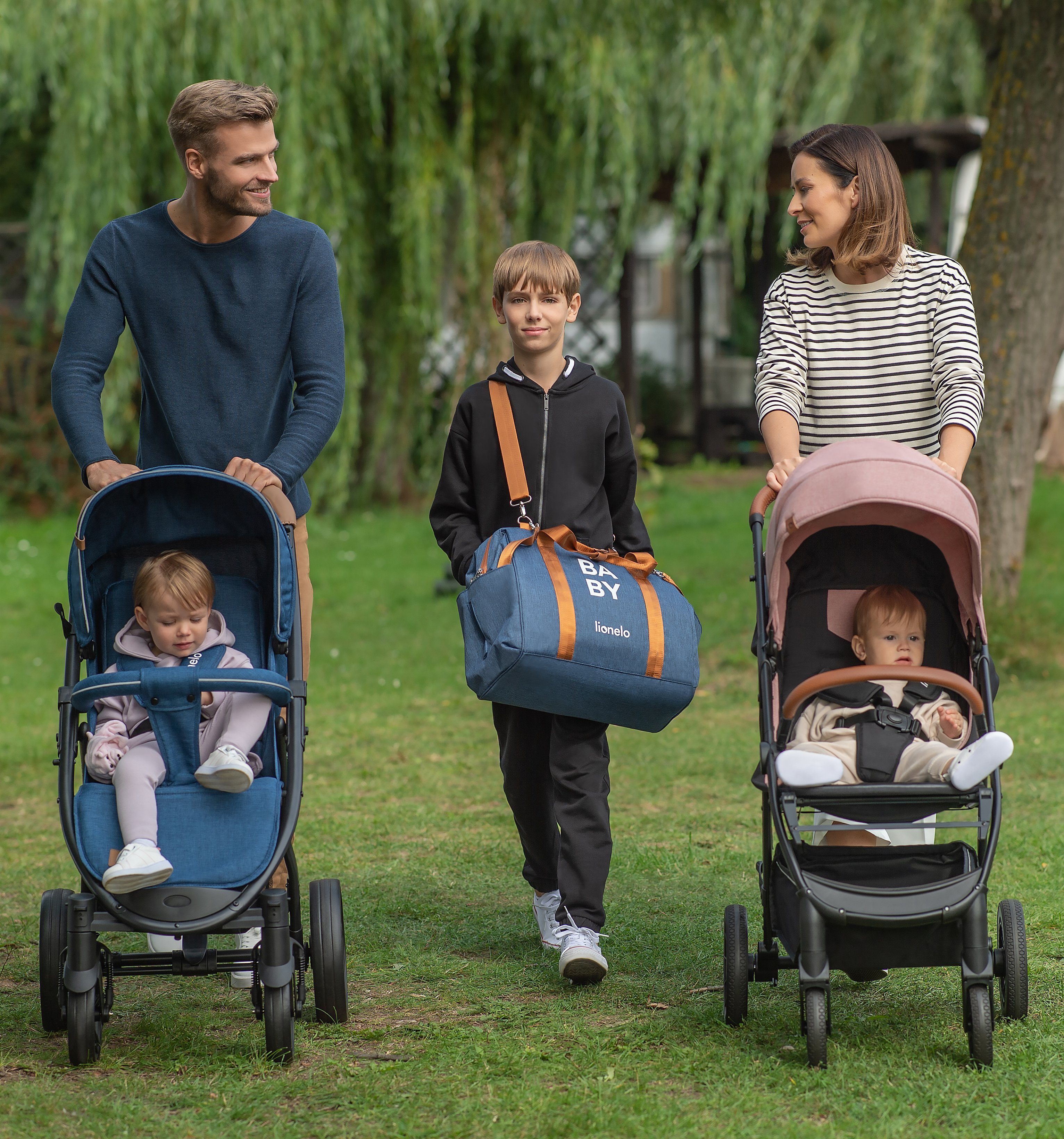 lionelo Kinder-Buggy ALEXIA, Moskitonetz Tasche Kinderwagenbezug UPV 50+ SET