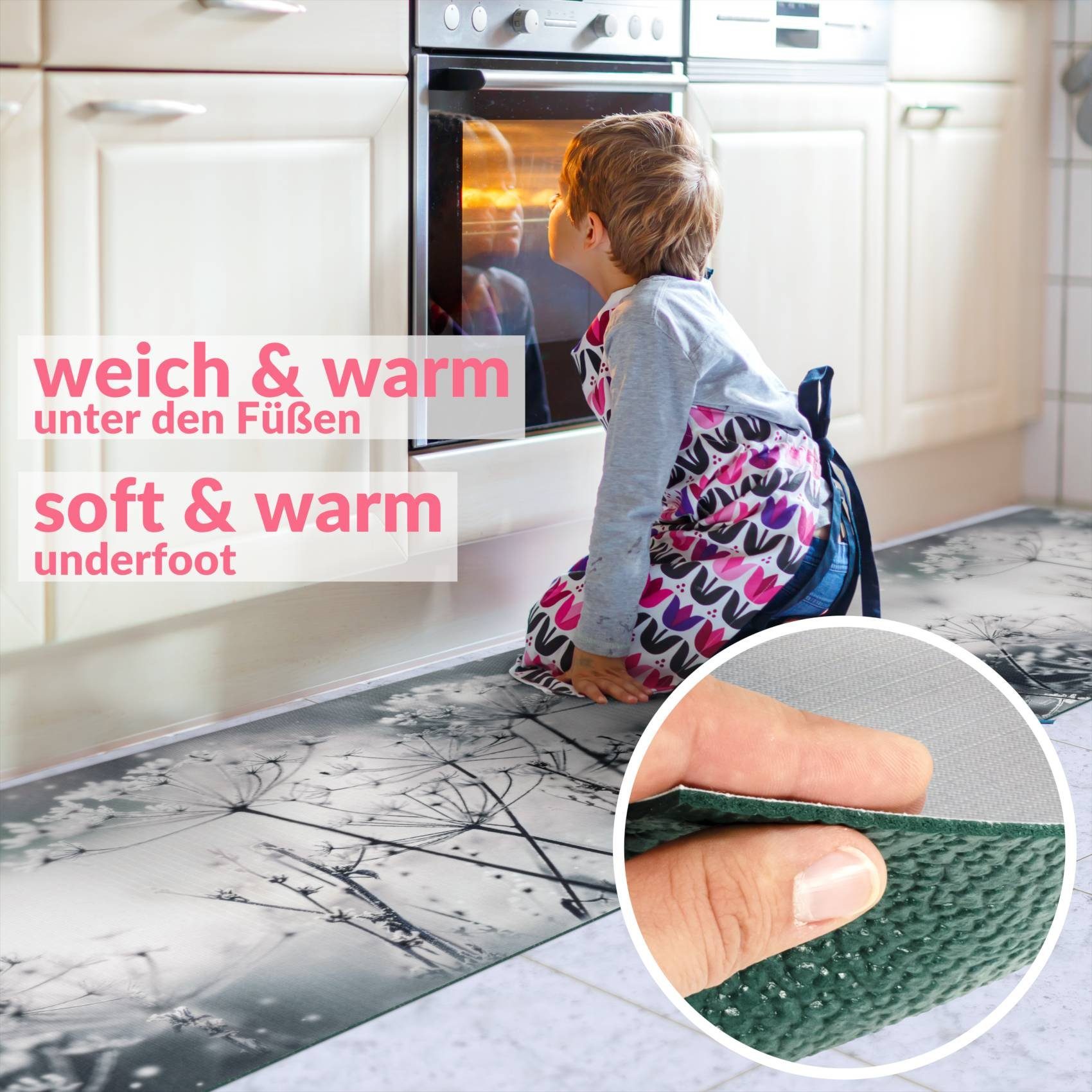 Küchenläufer Läufer Küchenläufer Flurläufer Teppichläufer Textil SPRINTY Winter, ANRO, Rechteckig, Höhe: 3 mm, Textil