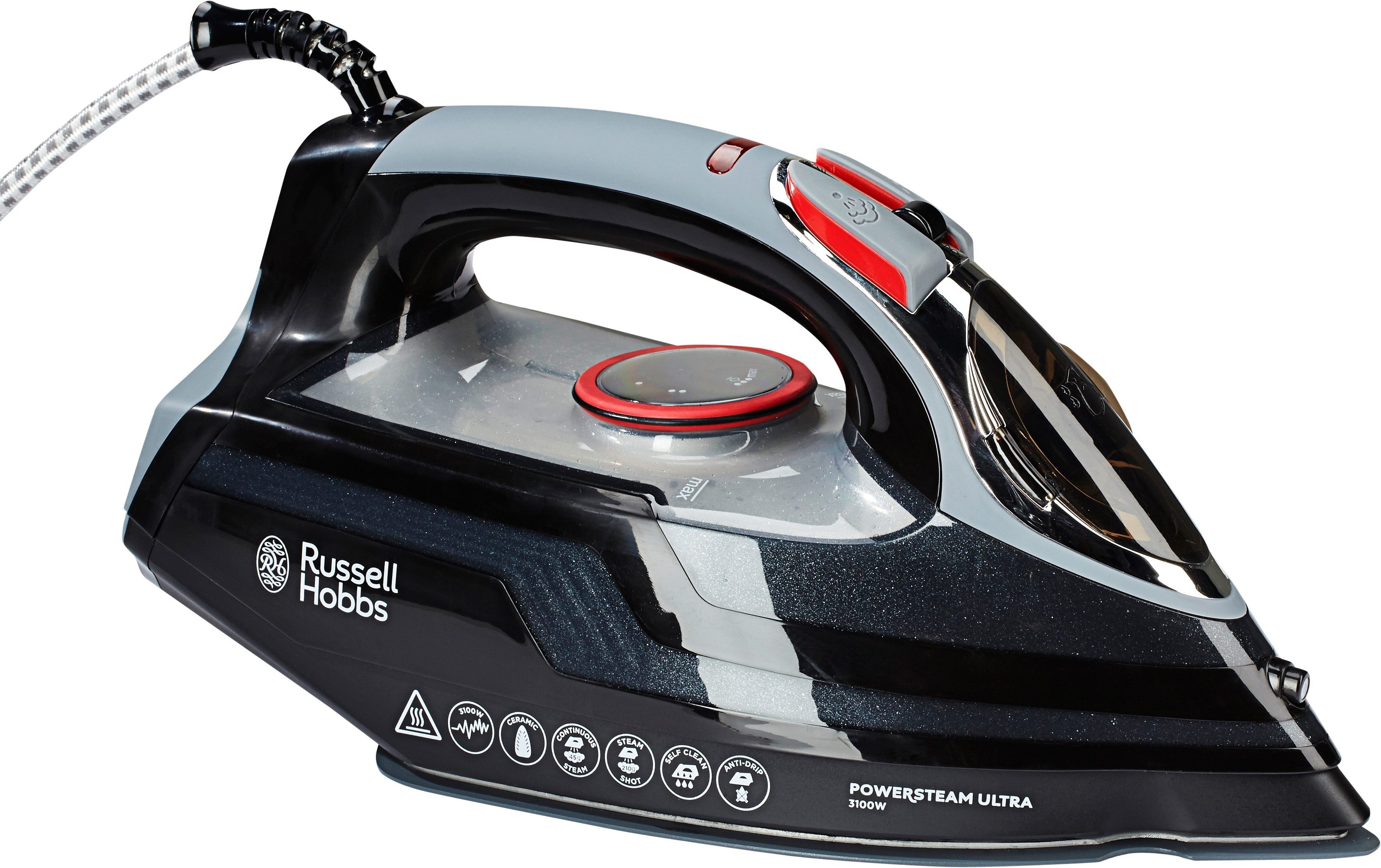 RUSSELL HOBBS Dampfbügeleisen Power Steam Ultra 20630-56, 3100 W, leichtgleitende Keramiksohle