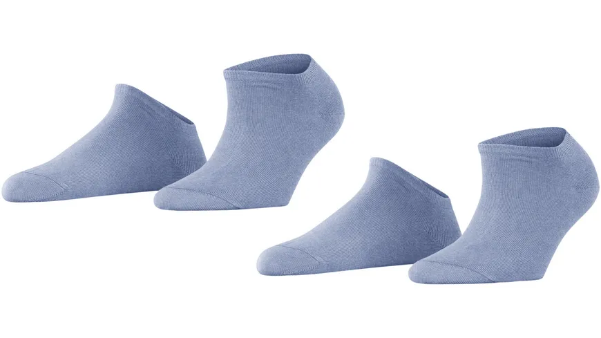 ESPRIT Damen Sneaker Socken Uni 2er Pack jeans
