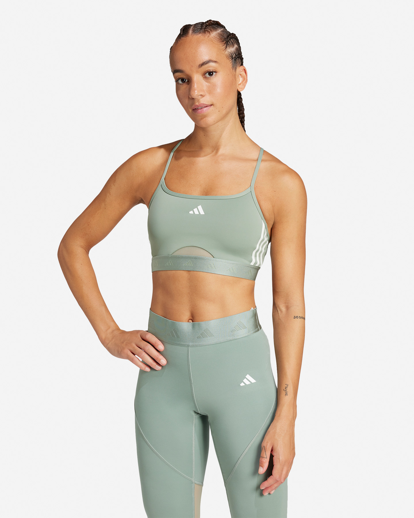 Biustonosz treningowy Adidas 3stripes Hyglm W JC7354