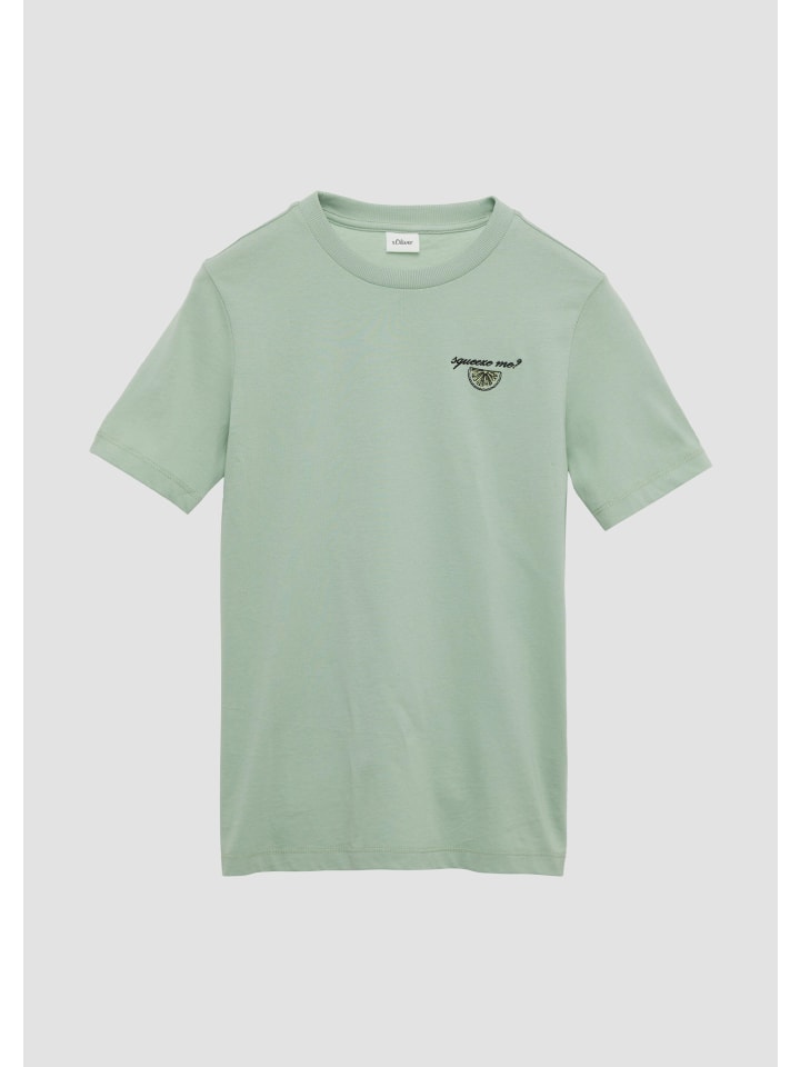s.Oliver T-Shirt kurzarm in Grün günstig kaufen