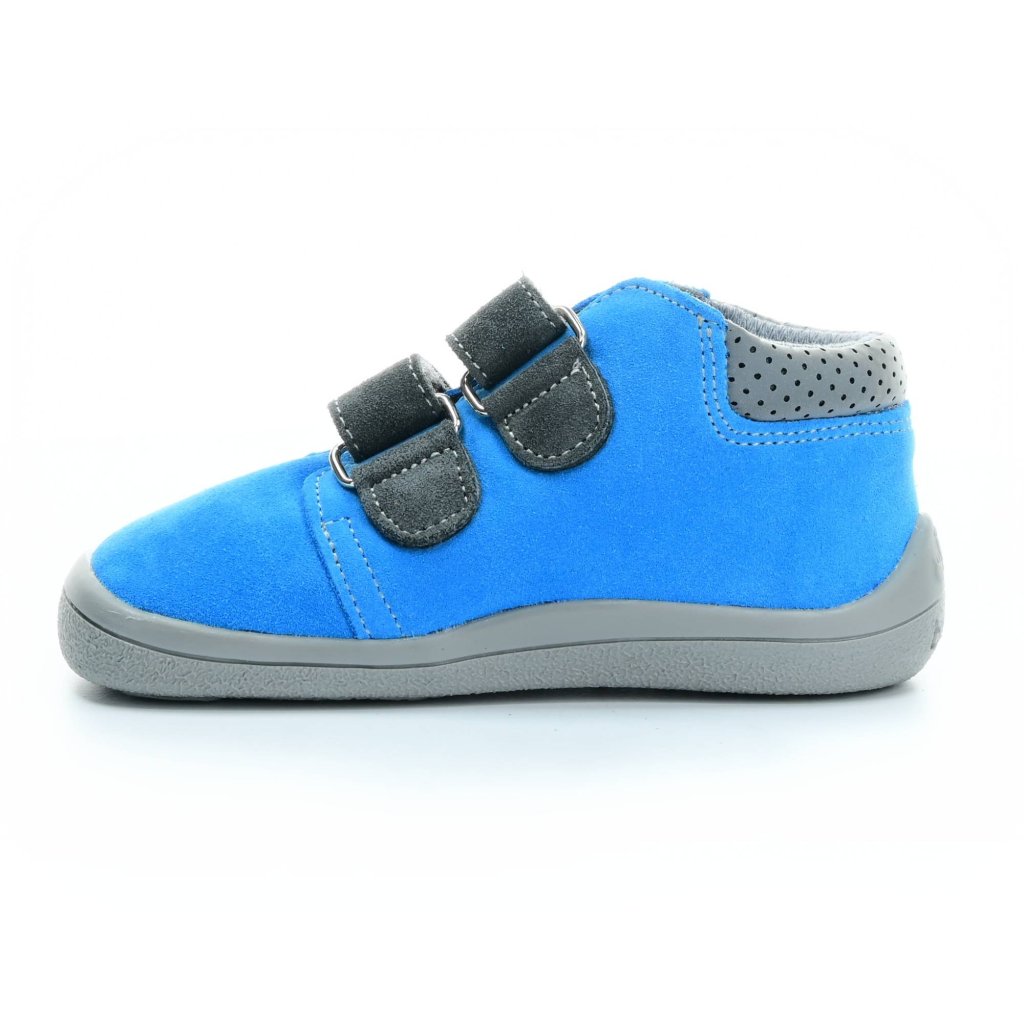 Beda Tom mit Membran Neu (BF 0001/W/M/) blaue Barfuß-Stiefeletten