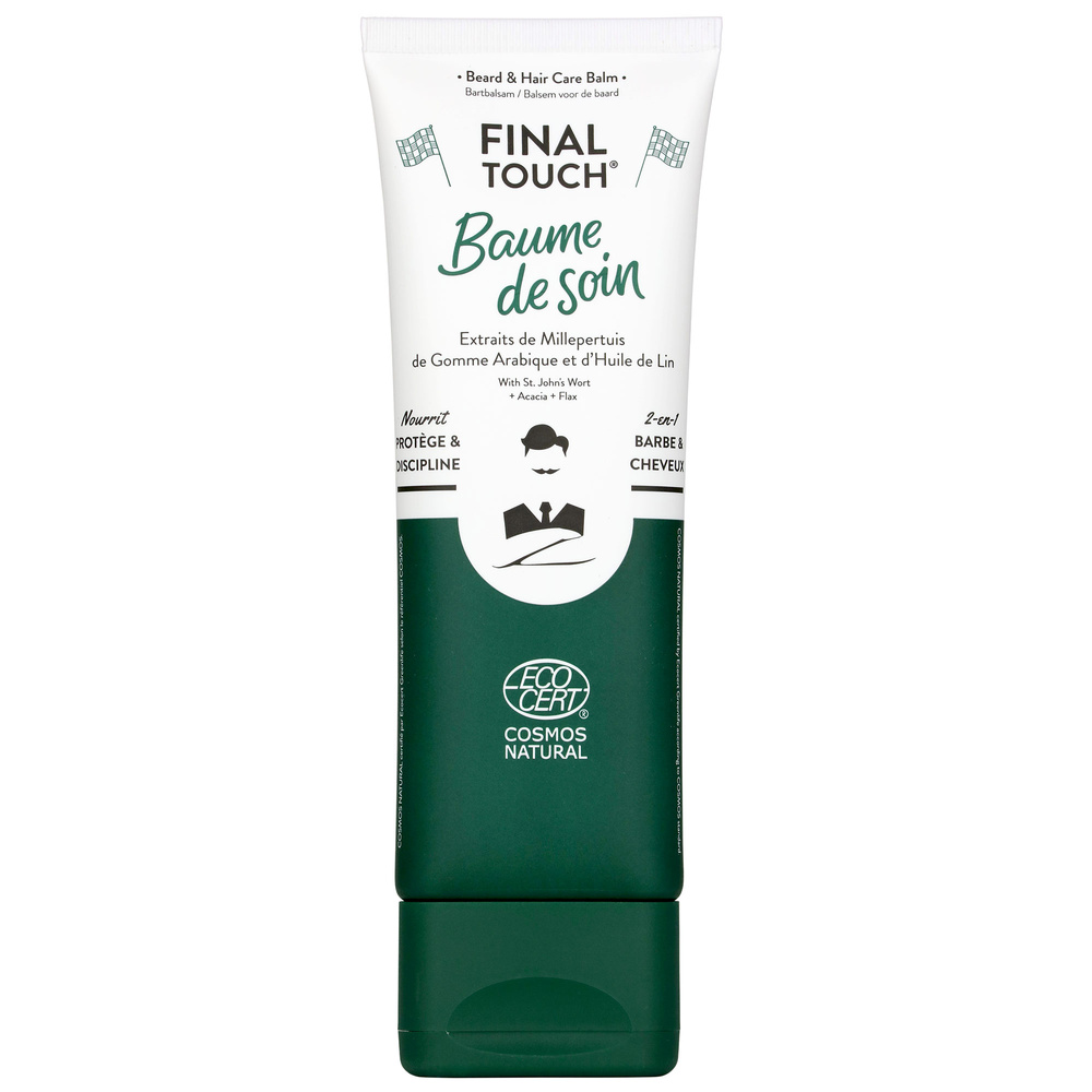 Monsieur Barbier Baume Barbe et Cheveux Naturel & Vegan pour Homme - Final Touch Soin Coiffant Barbe & Cheveux Cosmos Nat pour Hommes