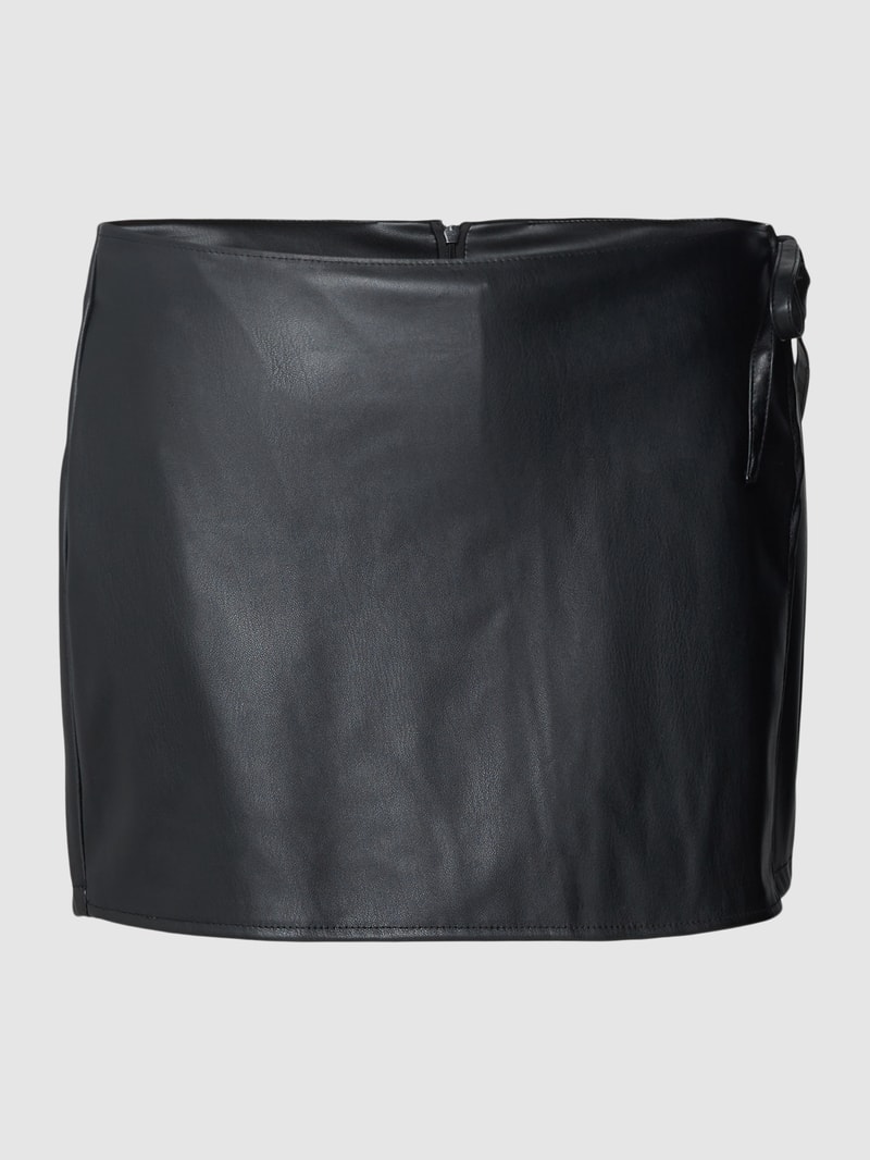Skort in Leder-Optik Modell 'NOELLA' in schwarz
