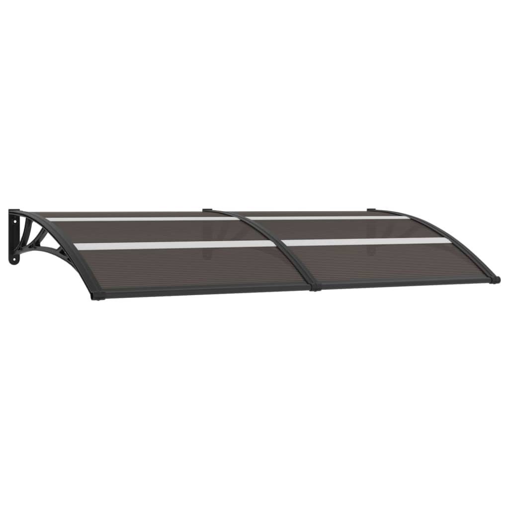 furnicato Markise Türvordach Schwarz 200×80 cm PC