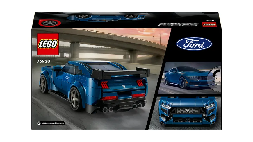 LEGO Speed Champions 76920 Ford Mustang Dark Horse Sportwagen Auto-Spielzeug